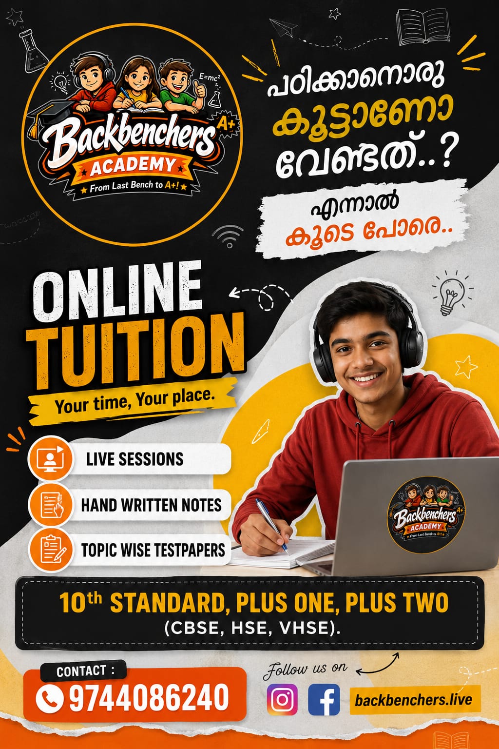 Your Time, Your Place — Backbenchers Academy poster