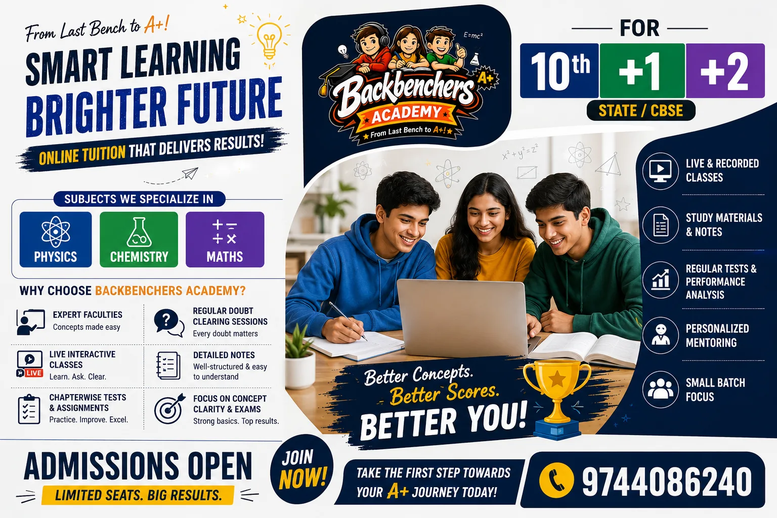 Backbenchers Academy AI powered learning app preview